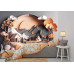 Mountain Retreat - AI Art Wall Mural for Contemporary Interiors