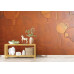 Copper Tectonic Metallic Design - Industrial AI Wall Mural