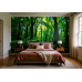 Sunlit Forest Dreams - AI Art Wall Mural for Contemporary Interiors