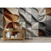 Earthen Tides Natural Colors - Organic AI Wall Mural
