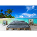 Crystal Clear Water Beach - AI Art Wall Mural for Contemporary Interiors