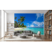 Crystal Clear Water Beach - AI Art Wall Mural for Contemporary Interiors