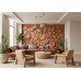 Clay Impressions of Flora - AI Art Wall Mural for Contemporary Interiors Clay Impressions of Flora - AI Art Wall Mural for Contemporary Interiors