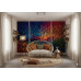 Crimson Tides - AI Art Wall Mural for Contemporary Interiors