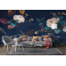 Midnight Botanica - AI Art Wall Mural for Contemporary Interiors