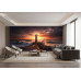 Gilded Fury - AI Art Wall Mural for Contemporary Interiors