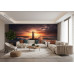 Gilded Fury - AI Art Wall Mural for Contemporary Interiors