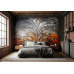 Rust and Reflection - AI Art Wall Mural for Contemporary Interiors