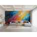 Prism Cascade Light Refractions - Dazzling AI Wall Mural