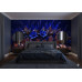 Midnight Garden Rhapsody - AI Art Wall Mural for Contemporary Interiors