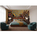 Tapestry of Bloom - AI Art Wall Mural for Contemporary Interiors