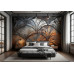 Rustic Elegance - AI Art Wall Mural for Contemporary Interiors