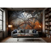 Rustic Elegance - AI Art Wall Mural for Contemporary Interiors