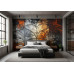 Faded Splendor Vintage Charm - Retro AI Wall Mural