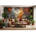 Faded Splendor Vintage Charm - Retro AI Wall Mural