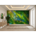Sunlit Canopy Forest Light - Natural AI Wall Mural
