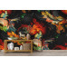 Baroque Inferno - AI Art Wall Mural for Contemporary Interiors