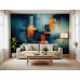 Quantum Intersections Science Art - Futuristic AI Wall Mural