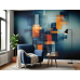 Quantum Intersections Science Art - Futuristic AI Wall Mural