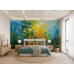 Emerald Currents Jewel Tones - Luxurious AI Wall Mural