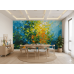 Emerald Currents Jewel Tones - Luxurious AI Wall Mural