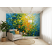 Emerald Currents Jewel Tones - Luxurious AI Wall Mural