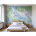 Misty Spring Garden - AI Art Wall Mural for Contemporary Interiors