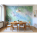 Misty Spring Garden - AI Art Wall Mural for Contemporary Interiors