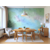 Misty Spring Garden - AI Art Wall Mural for Contemporary Interiors