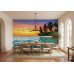 Dramatic Sunset Sky - AI Art Wall Mural for Contemporary Interiors