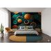 Cosmic Teal and Gold Burst Galaxy - Stellar AI Wall Mural Cosmic Teal and Gold Burst Galaxy - Stellar AI Wall Mural