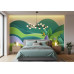 Emerald Valley - AI Art Wall Mural for Contemporary Interiors