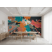 Urban Burst - AI Art Wall Mural for Contemporary Interiors