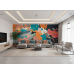 Urban Burst - AI Art Wall Mural for Contemporary Interiors
