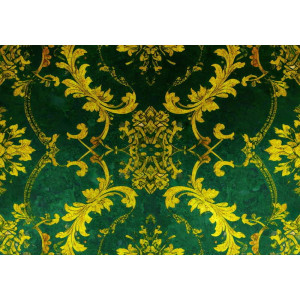 Emerald Baroque - AI Art Wall Mural for Contemporary Interiors