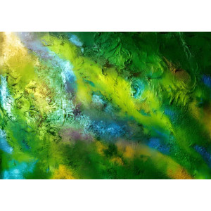 Sunlit Canopy Forest Light - Natural AI Wall Mural