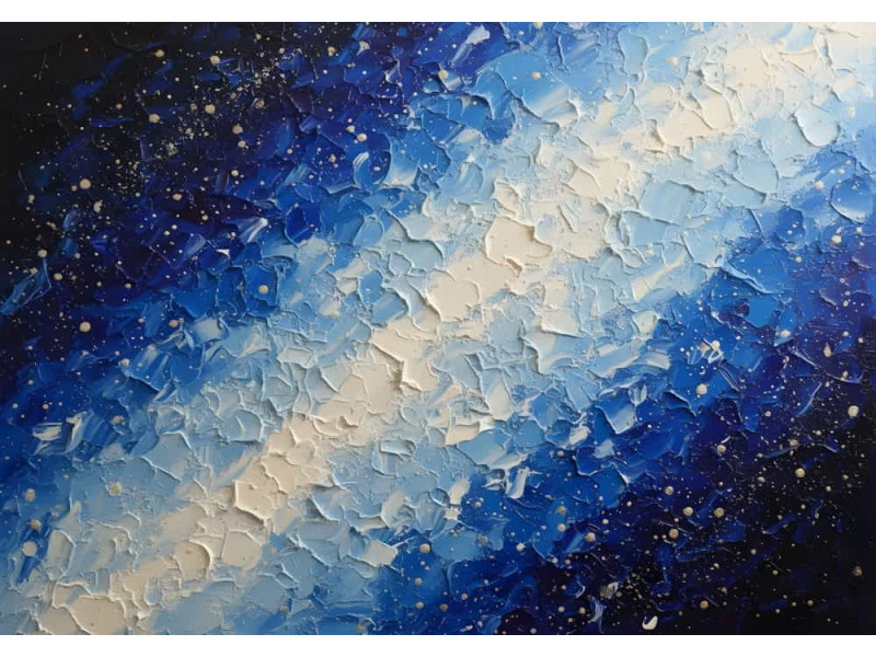 Stardust Current Cosmic Flow - Magical AI Wall Mural
