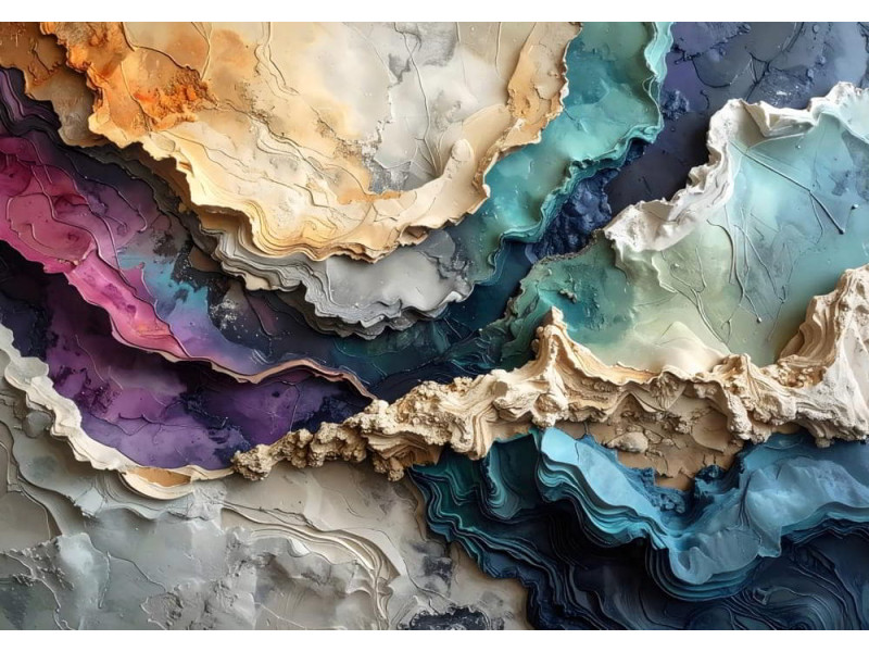 Tectonic Mirage Earth Patterns - Natural AI Wall Mural