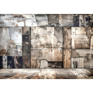 Urban Decay - AI Art Wall Mural for Contemporary Interiors | Wall4Soul