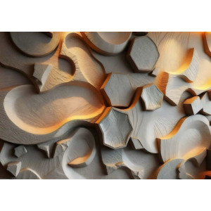 Whispering Wood Forest Scene - Nature AI Wall Mural