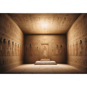 Pharaoh's Tomb - AI Art Wall Mural for Contemporary Interiors Pharaoh's Tomb - AI Art Wall Mural for Contemporary Interiors