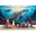 Whale of Wonders - AI Art Wall Mural for Contemporary Interiors Whale of Wonders - AI Art Wall Mural for Contemporary Interiors