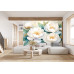 Peony Serenity - AI Art Wall Mural for Contemporary Interiors