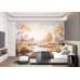 Riverbank Dreams - AI Art Wall Mural for Contemporary Interiors