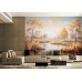 Riverbank Dreams - AI Art Wall Mural for Contemporary Interiors
