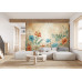 Faded Florals - AI Art Wall Mural for Contemporary Interiors