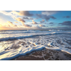 Coastal Calm - AI Art Wall Mural for Contemporary Interiors Coastal Calm - AI Art Wall Mural for Contemporary Interiors | Wall4Soul