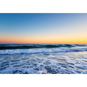 Coastal Dusk Hues - AI Art Wall Mural for Contemporary Interiors Coastal Dusk Hues - AI Art Wall Mural for Contemporary Interiors | Wall4Soul