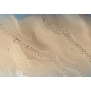 Desert Calm Sand - AI Art Wall Mural for Contemporary Interiors | Wall4Soul