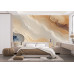 Marbled Cream & Beige Wave - Textured AI Wall Mural